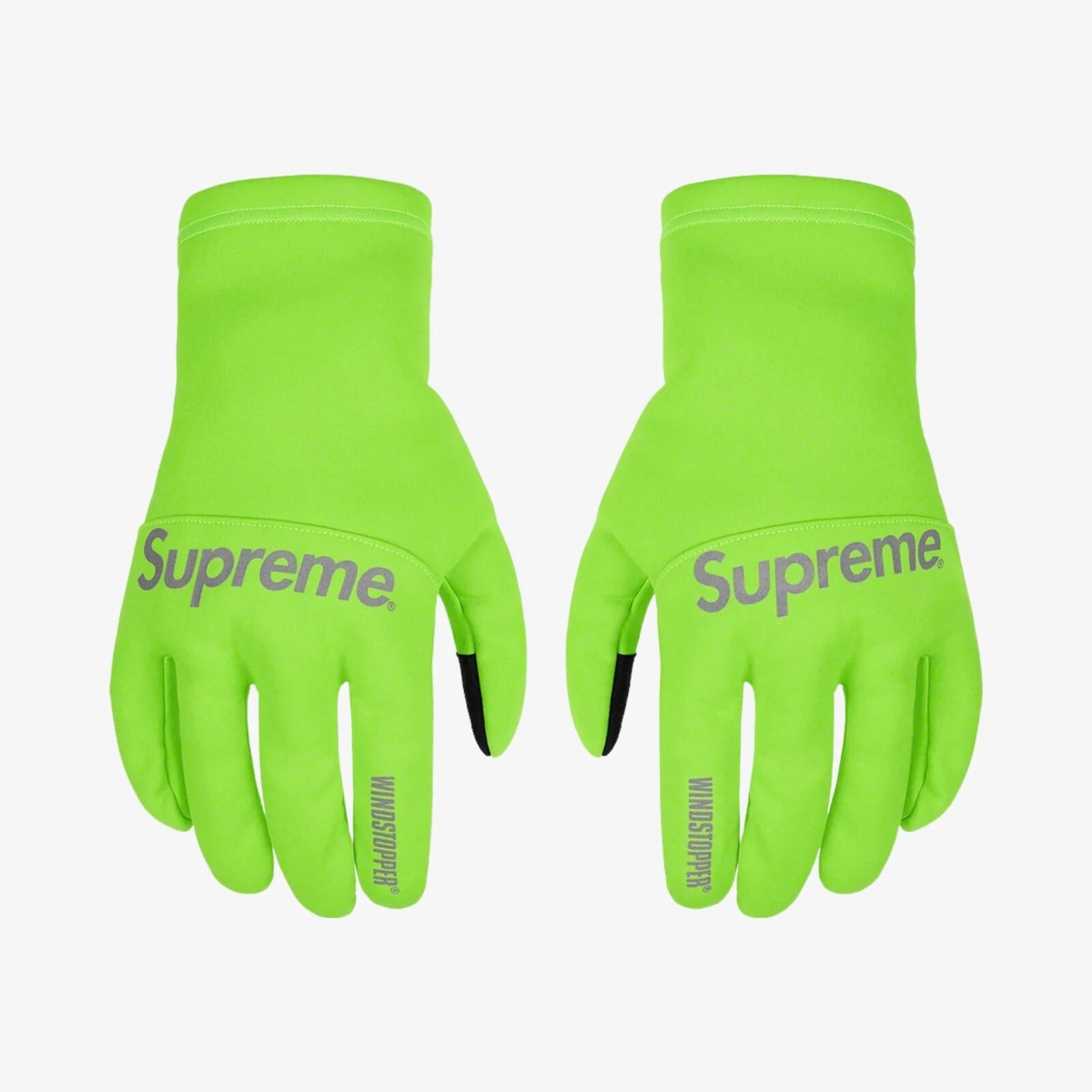 Supreme Gore-tex Windstopper Gloves Bright Green Size - S/M - FW21