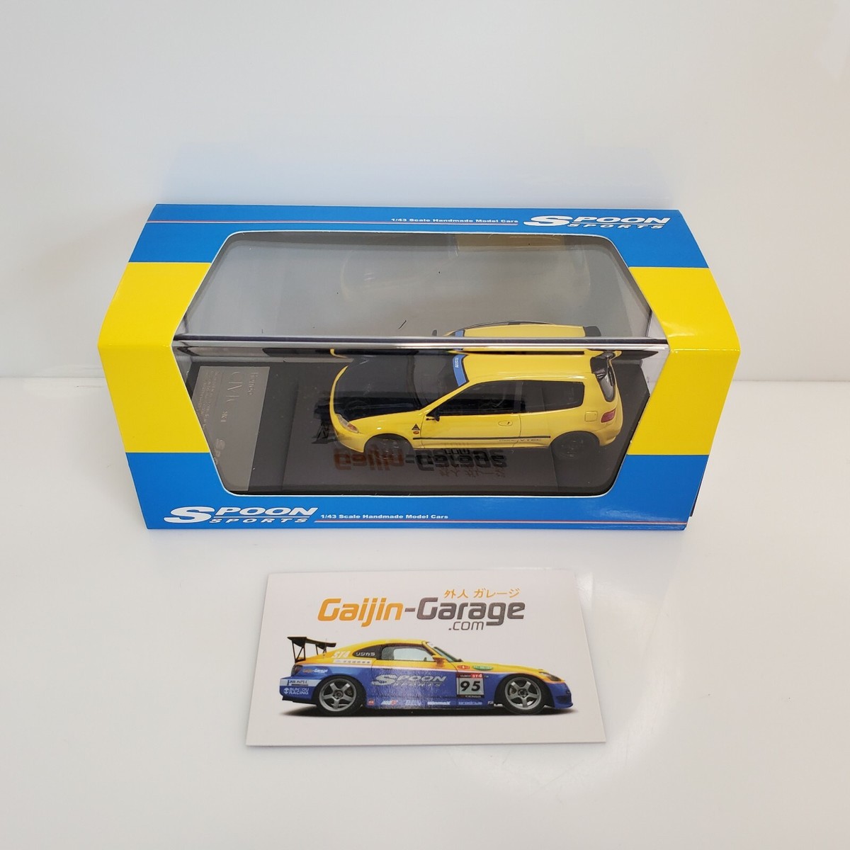 Rare Hi-Story Spoon Sports Honda Civic SiR-II Hatchback 1/43 Carni