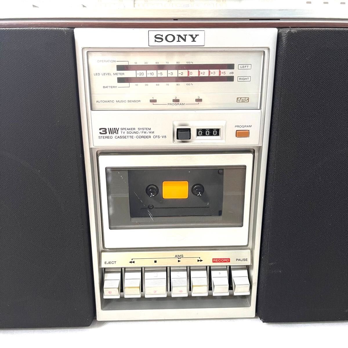 SONY CFS-V8 Luxury Stereo Radio Cassette ZILBA'P Black ZILBAP Good