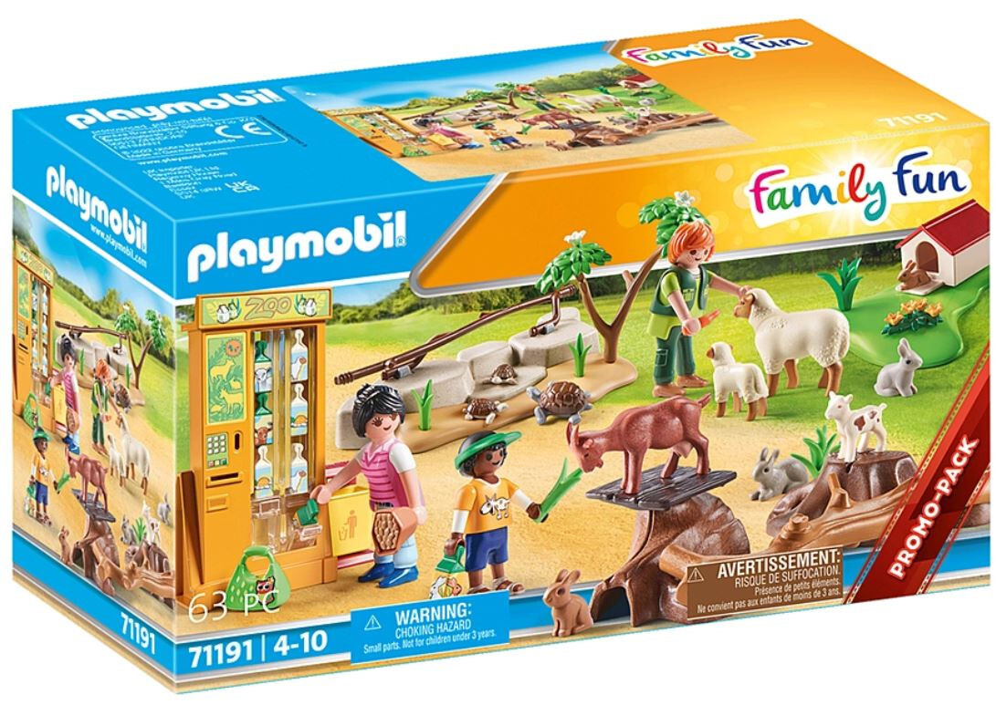 Playmobil My Life Set 71191 Petting Zoo Animals Goats Promo Family