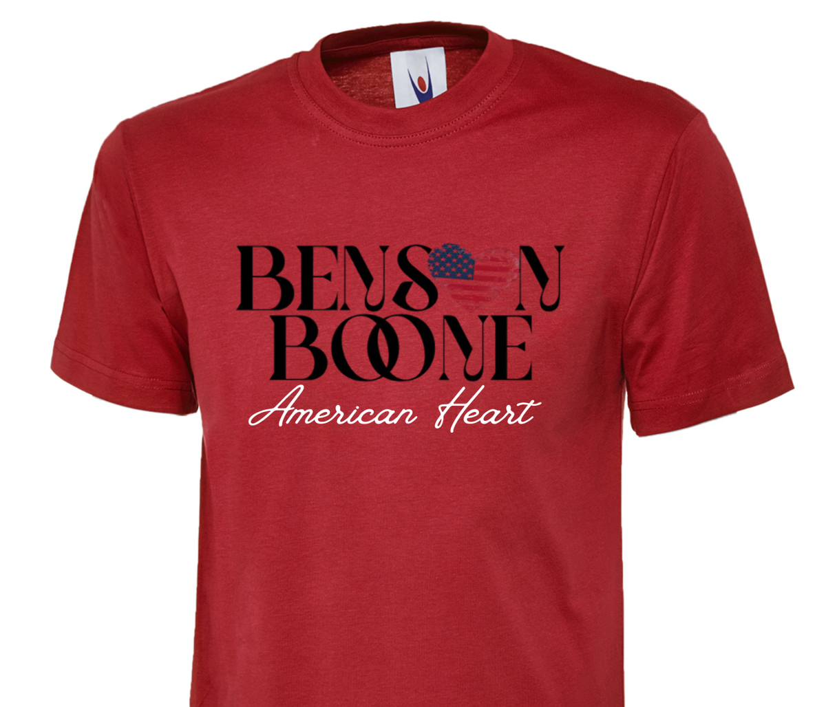 Benson Boone T shirt American Heart Uk Tour 2025 Inspired Concert