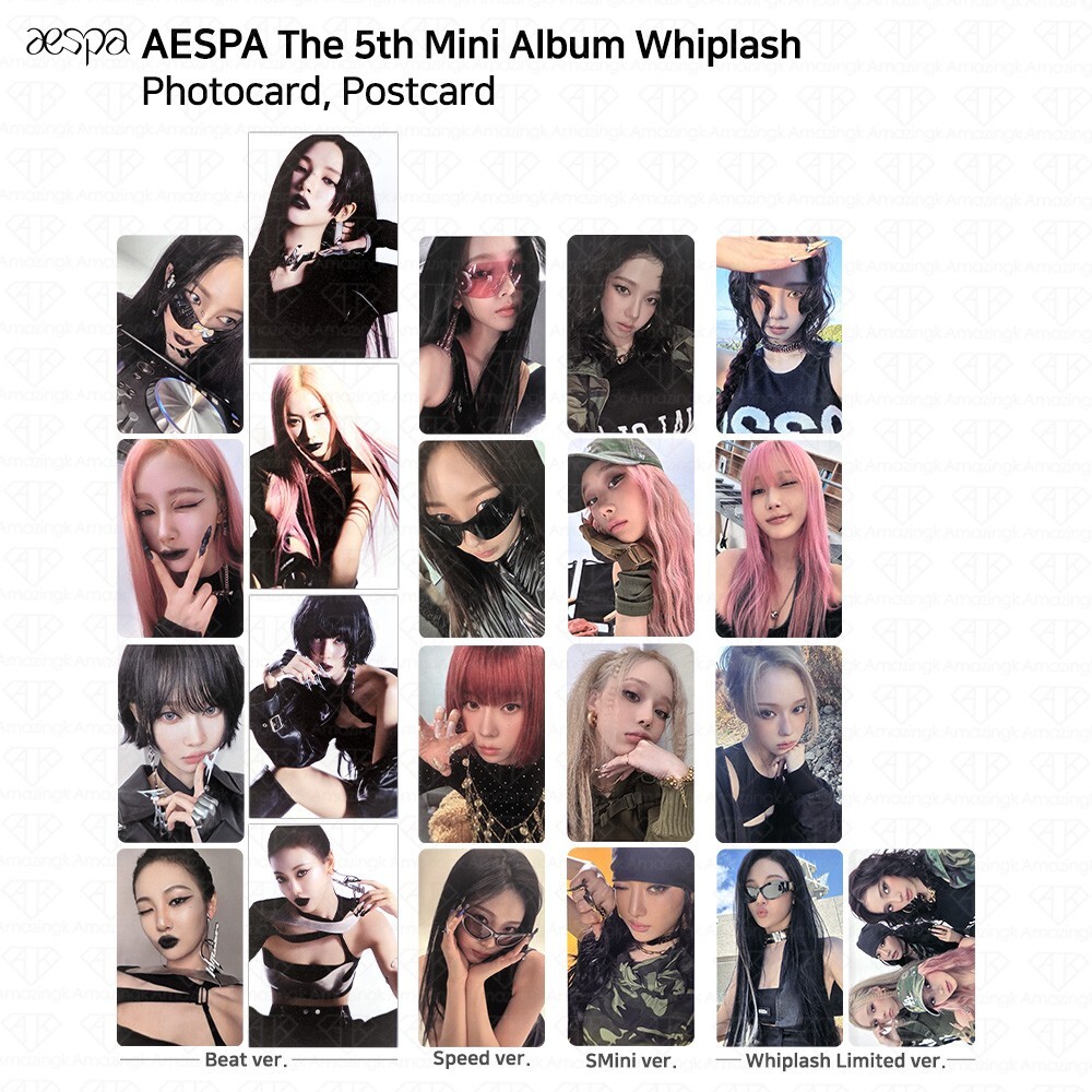 Aespa 5th Mini Album Whiplash Official Photocard Beat Speed Smini