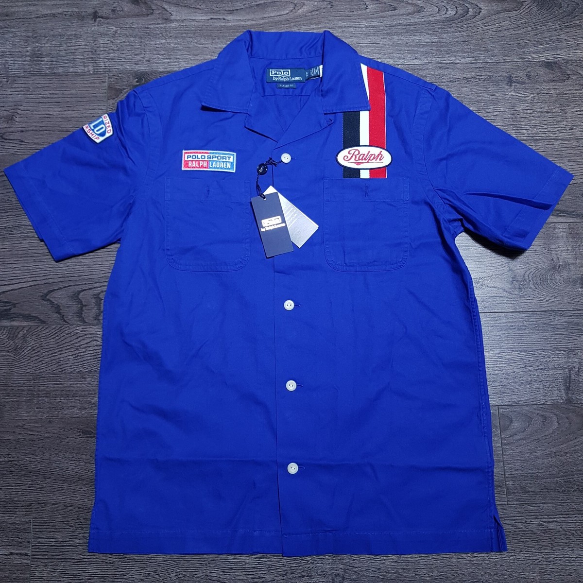 POLO Ralph Lauren 92 Motor Racing Series Button up Shirt Mens