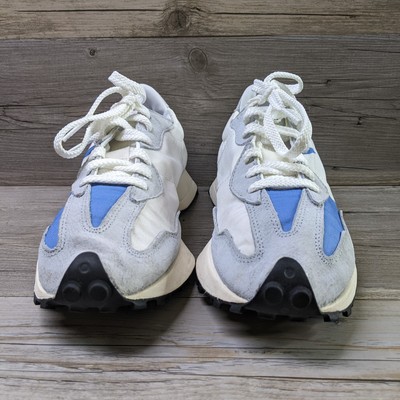 New Balance 327 White/Stellar Blue Men Sneakers MS327LC1- SZ 6.5 D