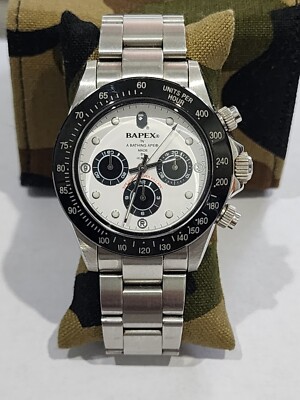 Bathing Ape Bapex watch Type 4 White Dial | eBay