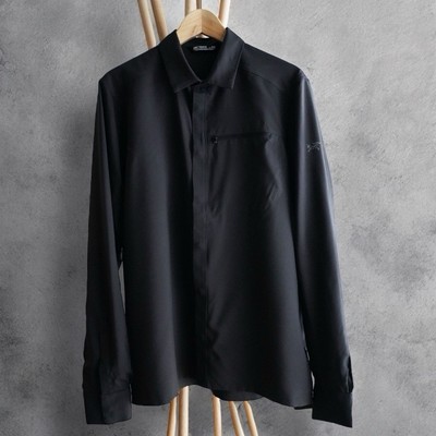 Brand New】ARC'TERYX Skyline LS Shirt Melange - Size M - Black