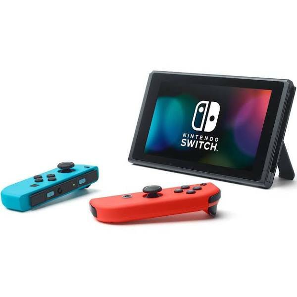 2020 Nintendo Switch with Neon Blue and Neon Red Joy‑Con 32GB