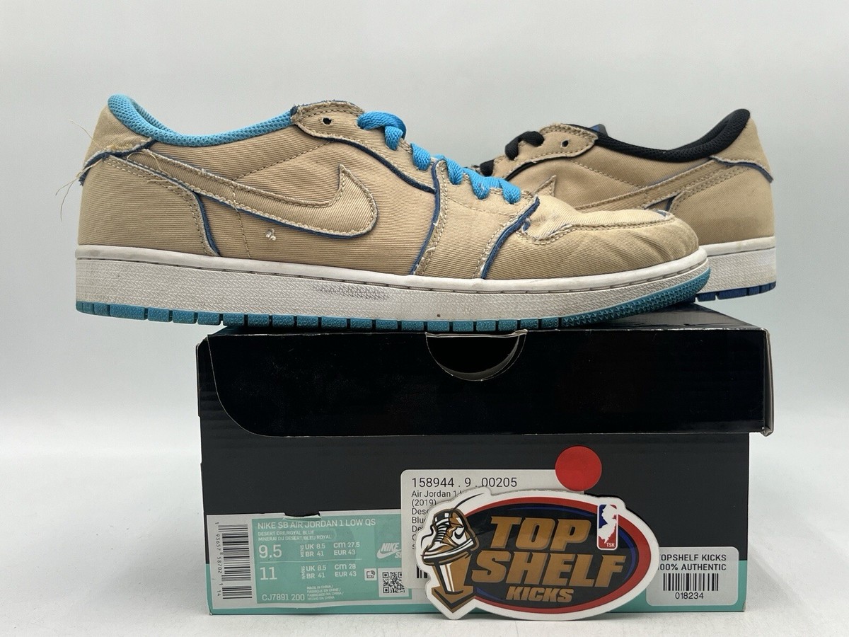 Air Jordan 1 SB Low Desert Ore Eric Koston Size 9.5 Authentic Used