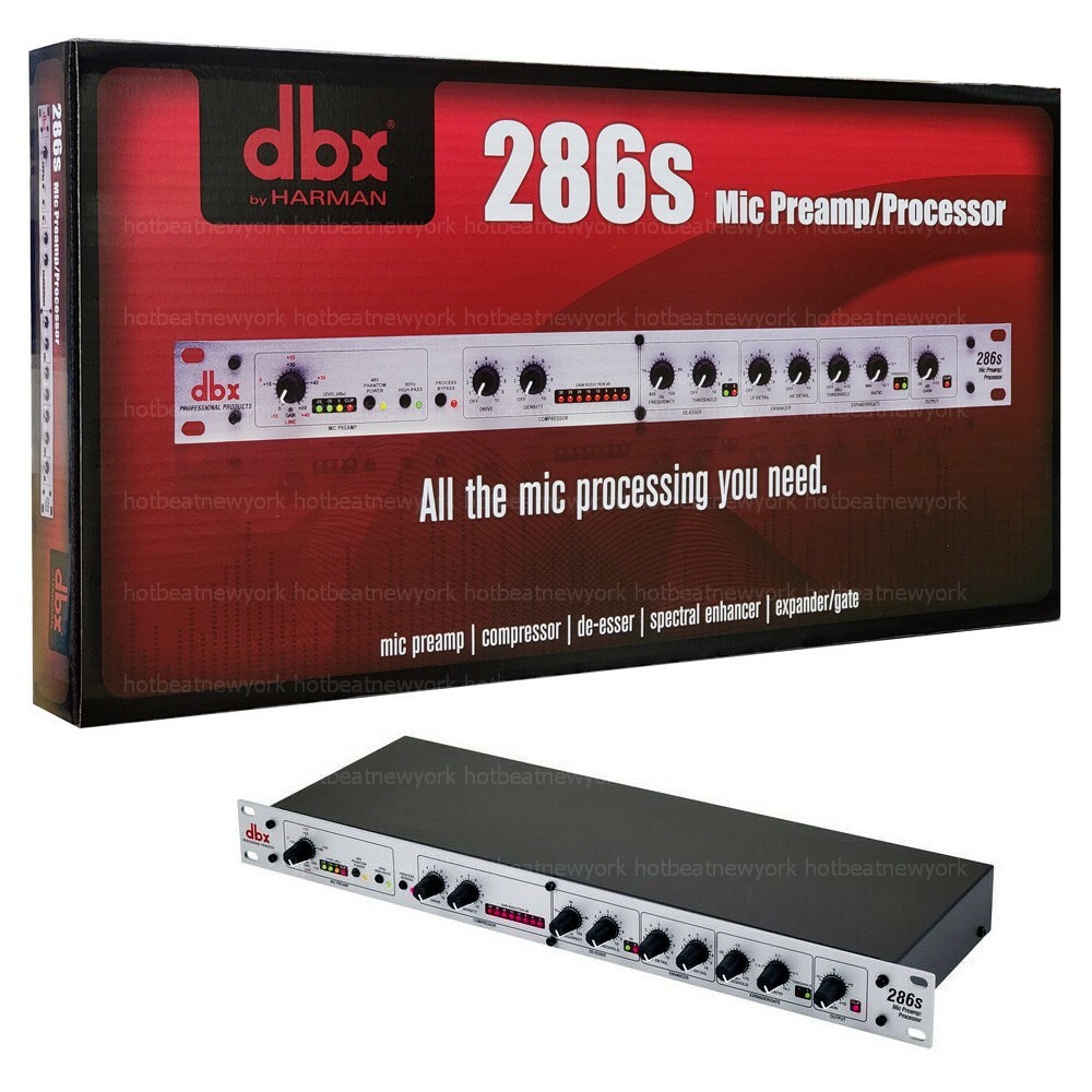 dbx 286s Microphone Preamp Channel Strip Mic Preamp DBX286SV