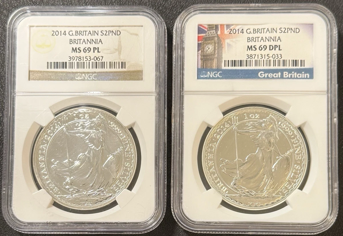 UK Britannia MS 69 NGC Certified Silver Bullion Coins for sale | eBay