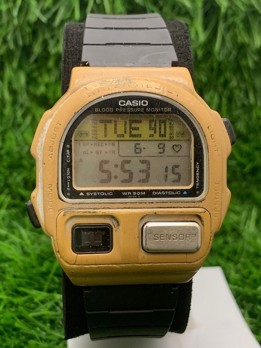 Rare Casio Blood pressure monitor BP-100 Watch Japan | eBay