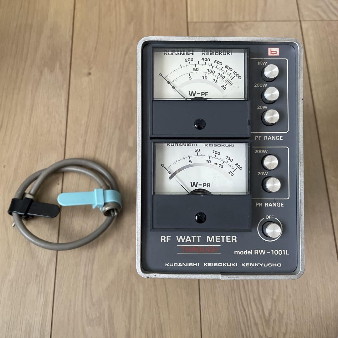 KURANISHI RW-215W SWR & WATTメーター 美品 KURANISHI RW-215W SWR