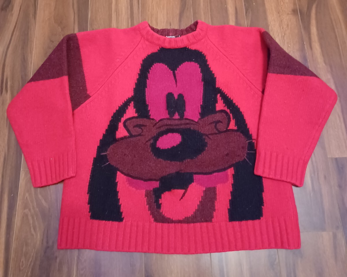 Iceberg History Sweater Vintage 1996 Disney Big Face 'Goofy