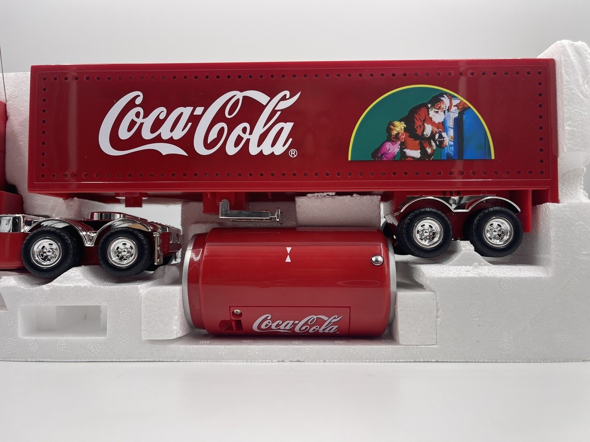 Vintage Toy Coca-Cola Truck Car Radio Control Light Up Truck Santa