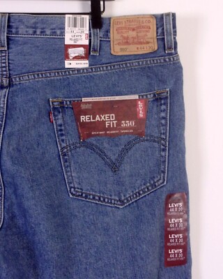 NWT vintage 00s Y2K 2005 Levis 550 Relaxed Fit Denim Jeans Light