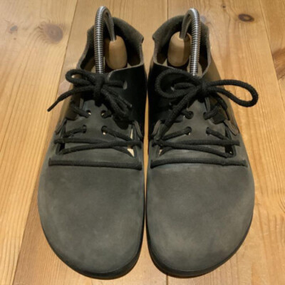 Birkenstock Montana Leather Gray x Black Size 41/6/5.5 USED From