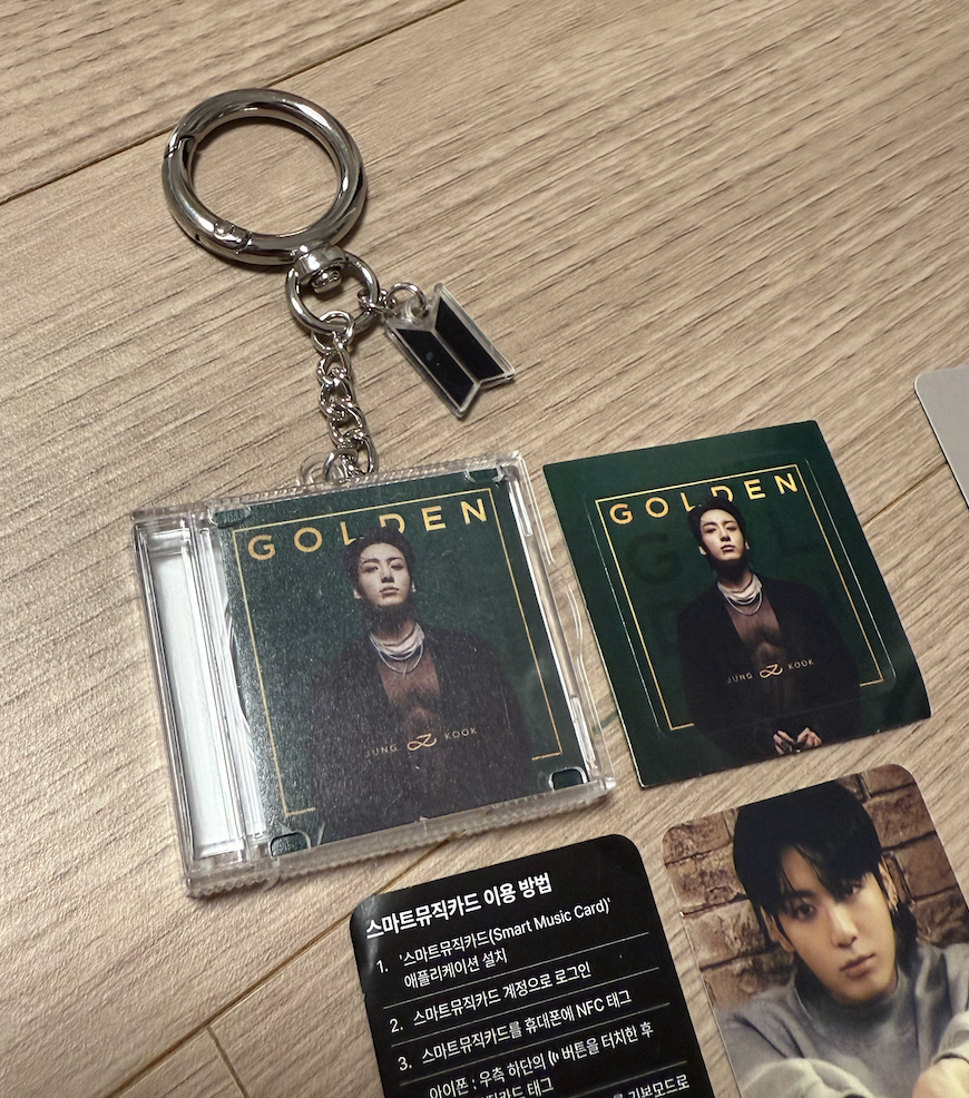 BTS 2025 FESTA : CAPSULE ALBUM Vol1 Jungkook Golden + 7 Photocard