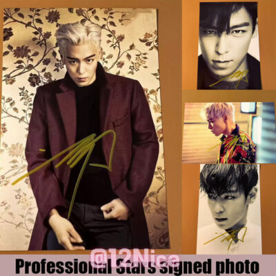 BIGBANG T.O.P Autographed Hand Signed Photo KPOP Collectibles 6