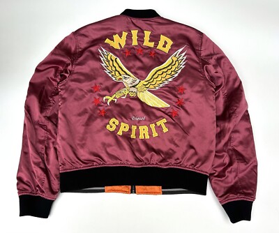 Diesel Wild Spirit Embroidered Satin Souvenir Sukajan Reversible