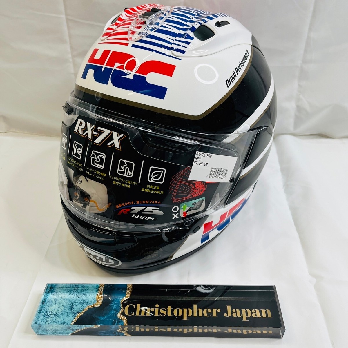 Arai RX-7X Corsair-X HRC HONDA Size M 57-58cm Snell Full Face