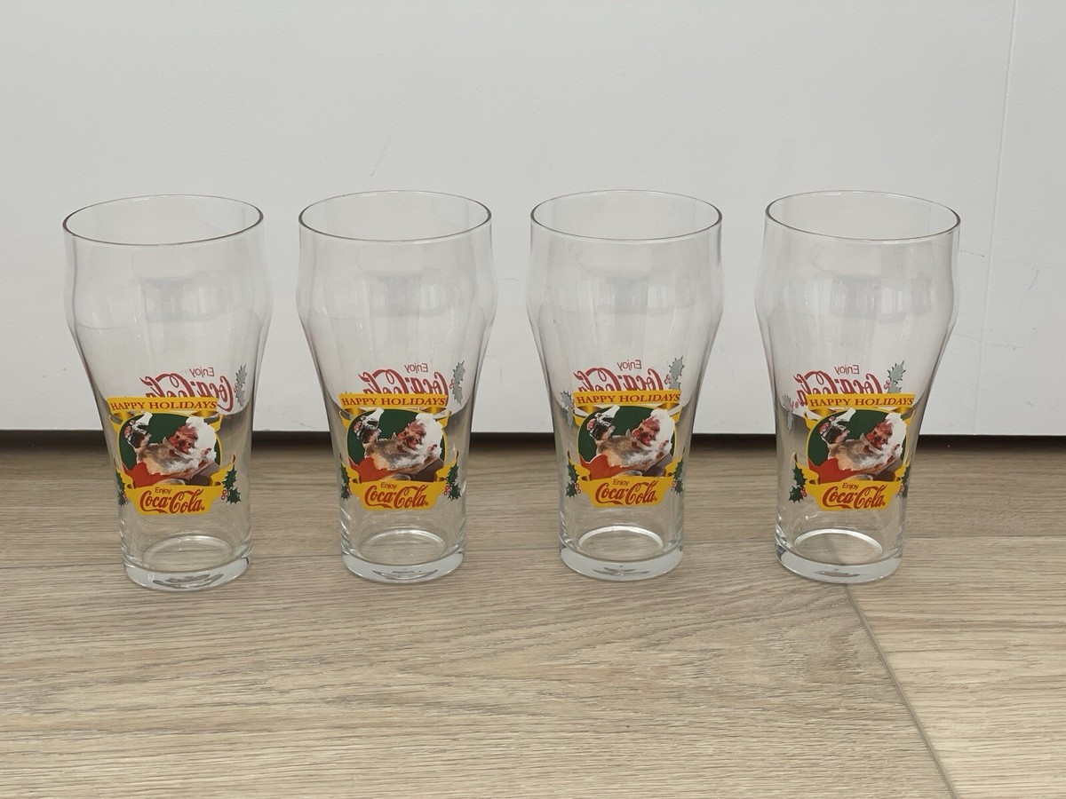 Set Of 4 Vintage Enjoy Coca-Cola 1997, Santa Claus 