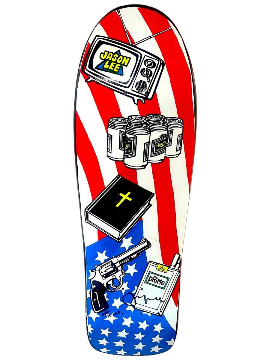 1990s Blind Jason Lee Skateboard Deck SIGNED By JASON LEE & By