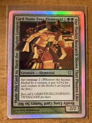 MTG✨OUR MARKET RESEARCH SHOWS…FOIL✨Unhinged NM/M 2004 UNPLAYED