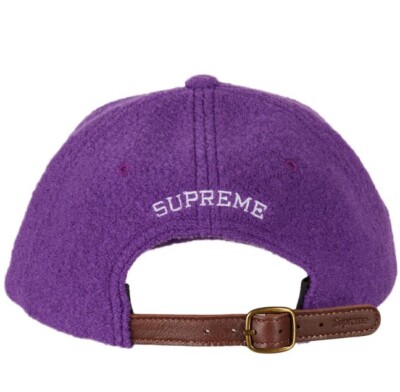 Supreme Boiled Wool S Logo 6-Panel Cap Purple FW22 | eBay