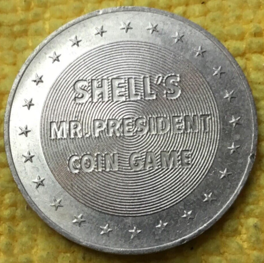 1968 Shell's Mr. President Coin Game, Theodore Roosevelt, #67501