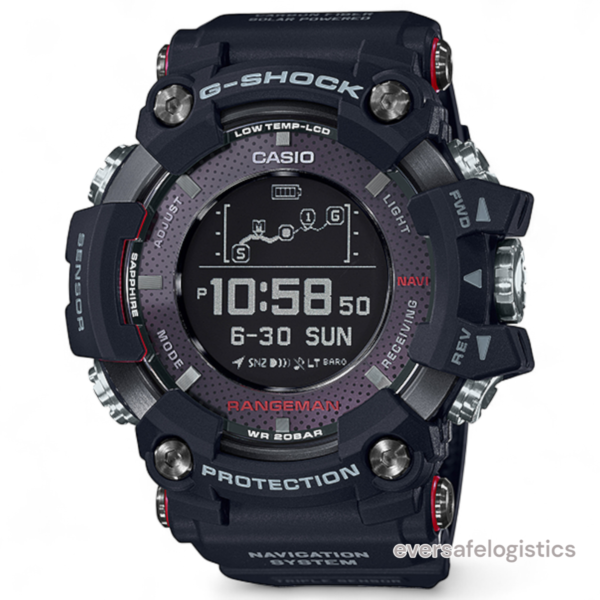 Casio G-Shock GPR-B1000-1JR Rangeman GPS Solar-Assisted Mens Watch