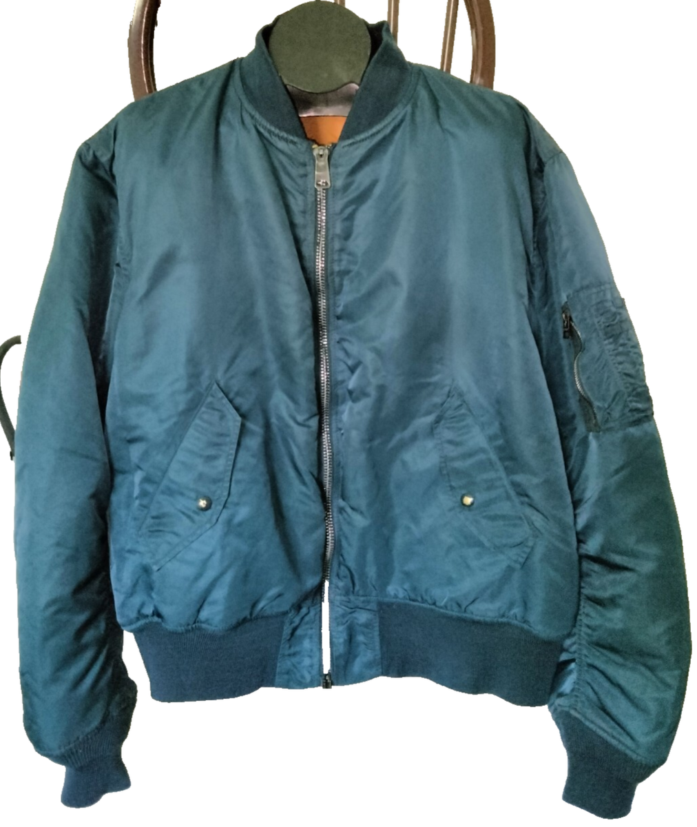 Alpha Industries Flyer's MA-1 Jacket Men's XX-LARGE Navy Blue *Zip