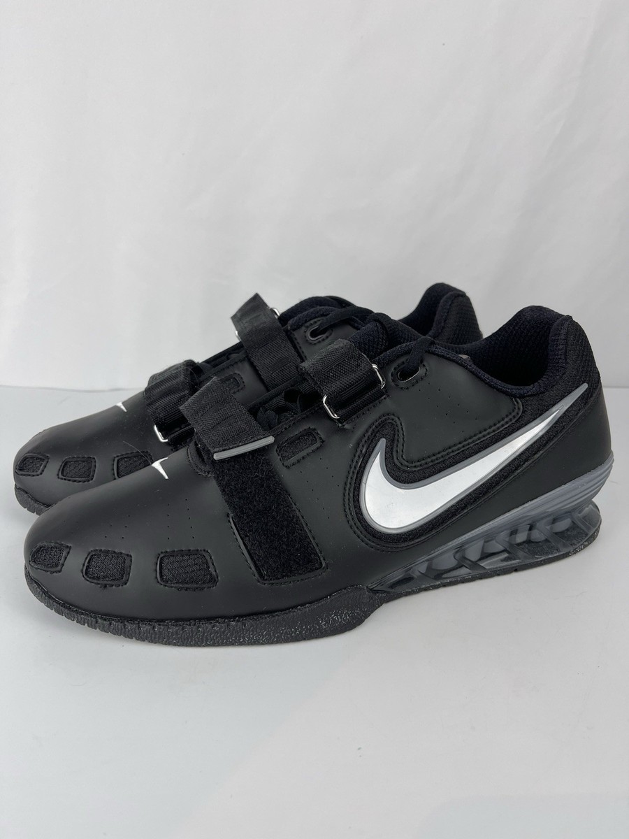 Nike Romaleos 2 Mens Size 12 Powerlifting Shoes Black White Grey