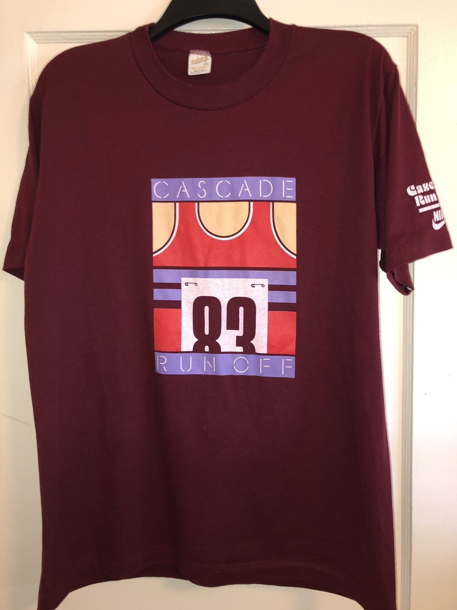 Original 1983 Nike Cascade Run Off T Shirt Excellent Cond. Size