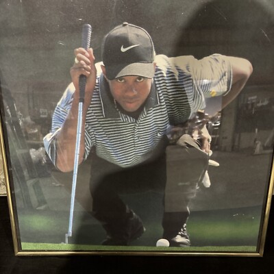 Tiger Woods Vintage OG 1997 Nike Poster The Eyes Have it Golf
