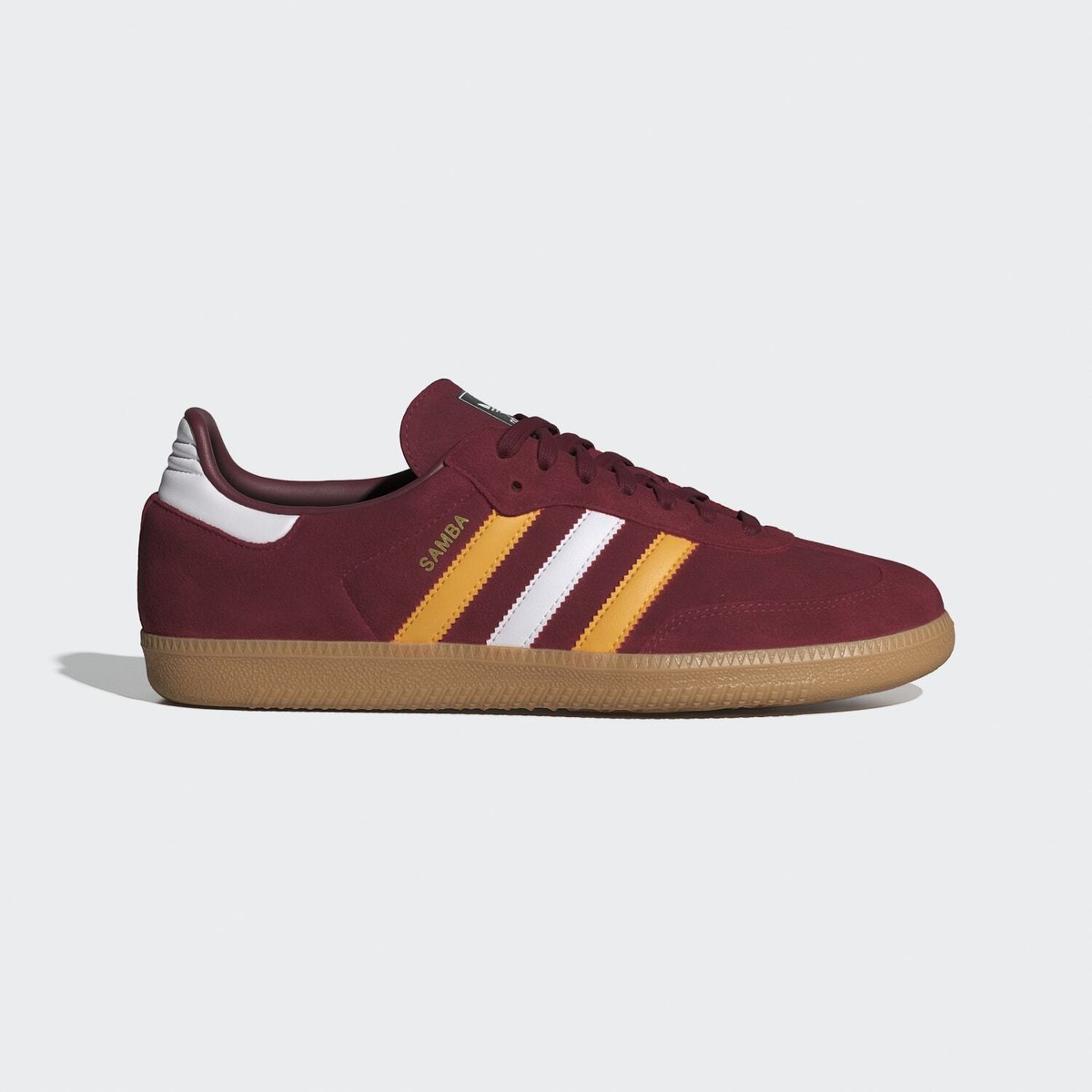 Adidas Originals Samba OG Burgundy Yellow Gum New Men Shoes IG1825