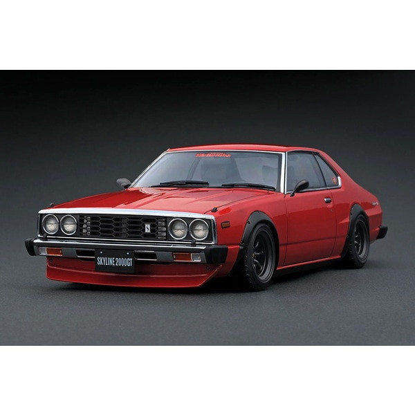 Ig3467 1/18 Nissan Skyline 2000 Gt-Es C210 Red Resin Cast Minicar