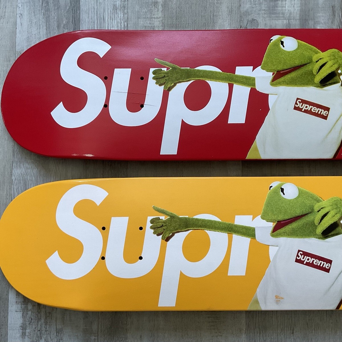 Supreme Kermit Skate Deck (Red & Yellow) | eBay