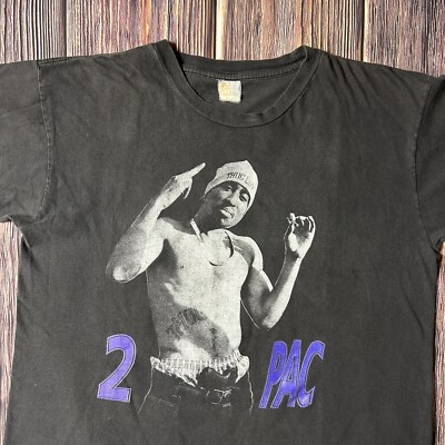 Vintage 1990s Tupac Shakur I Get Around Rap Tee Shirt 2Pac