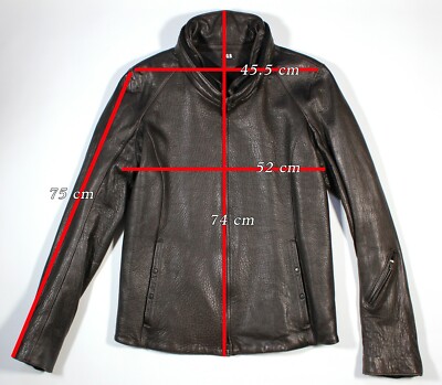 L.G.B Le Grand Bleu Leather Jacket Man size 4 | eBay