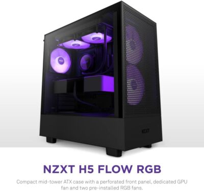 NZXT H5 Flow RGB CC-H51FB-R1 Black ATX Mid Tower RGB Desktop