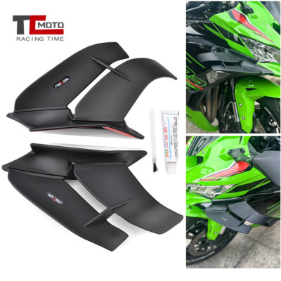 Front Fairing Aerodynamic Winglets Side Spoilers For Kawasaki ZX