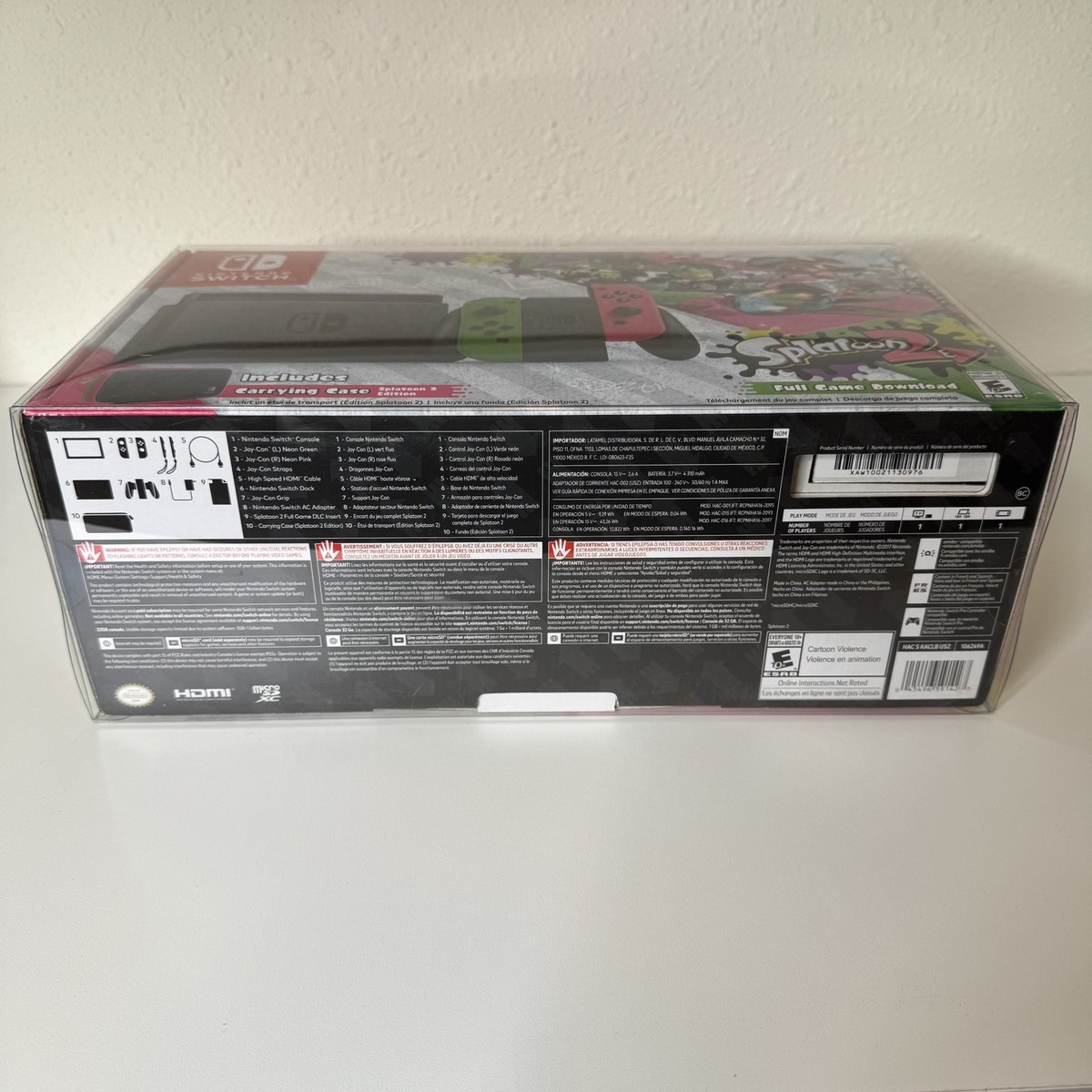 Nintendo Switch HAC-001 Splatoon 2 Console Bundle - Neon Green