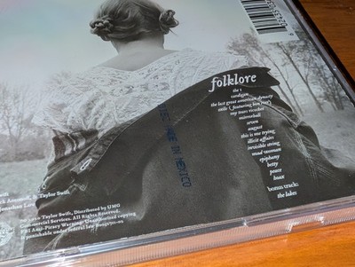 Taylor Swift FOLKLORE Signed CD Album Limited Edition Eras SEALED