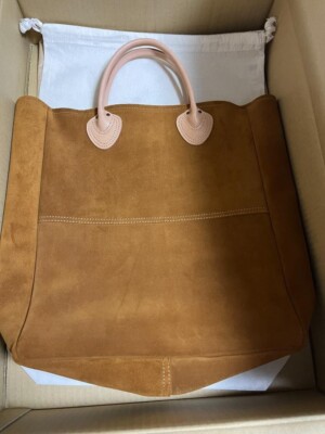 Bark Outsiders OLD CARRY TOTE Suede L.L.Bean Brown Genuine leather