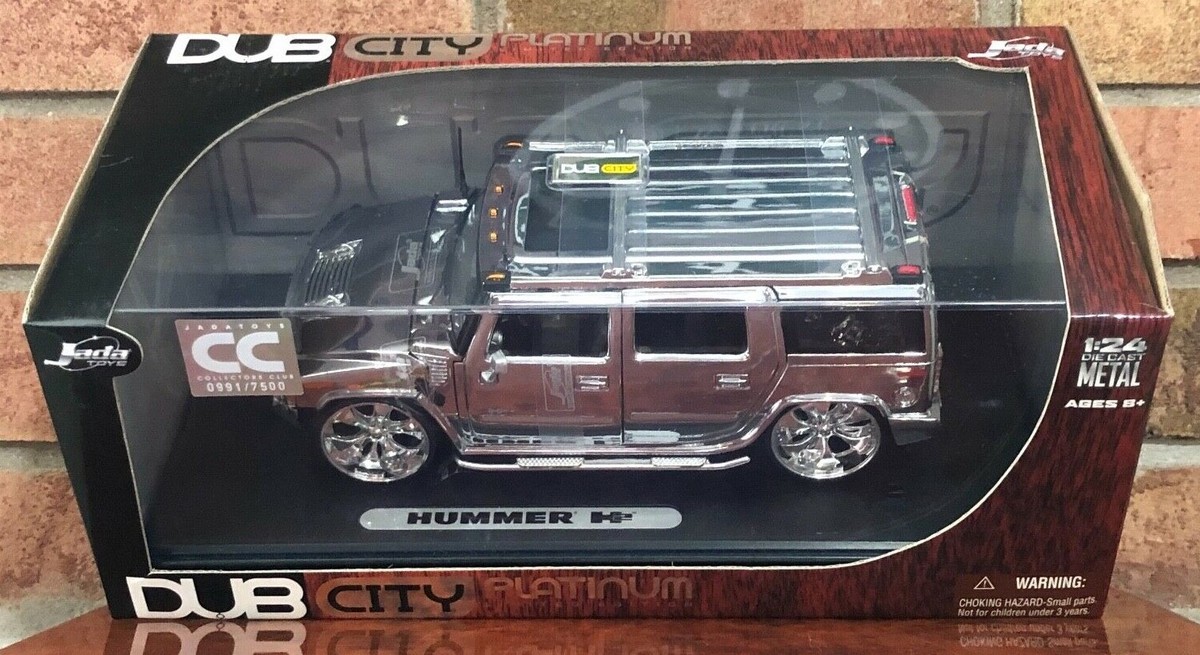 Jada Toys Dub City Platinum Hummer H2 1:24 Chrome limited