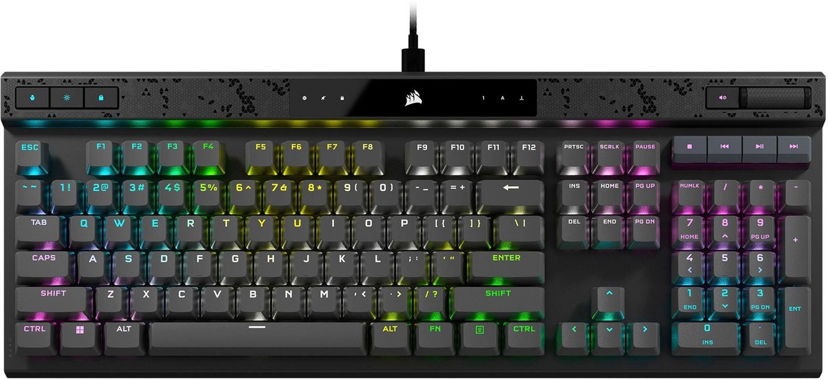 CORSAIR - K70 MAX RGB Magnetic-Mechanical Gaming Keyboard with PBT