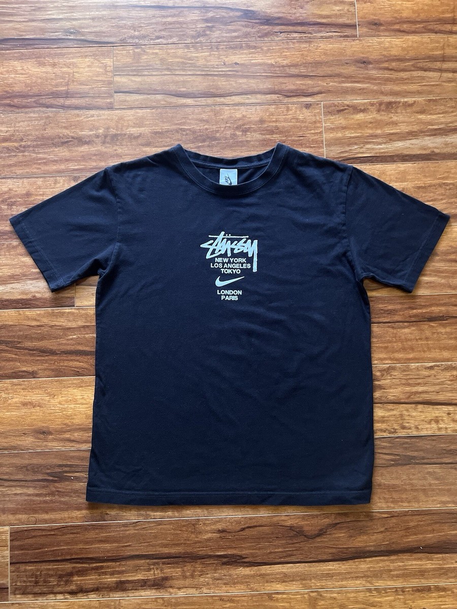 Nike x Stussy International Tee Size Large Black*RARE*Asia Sizing