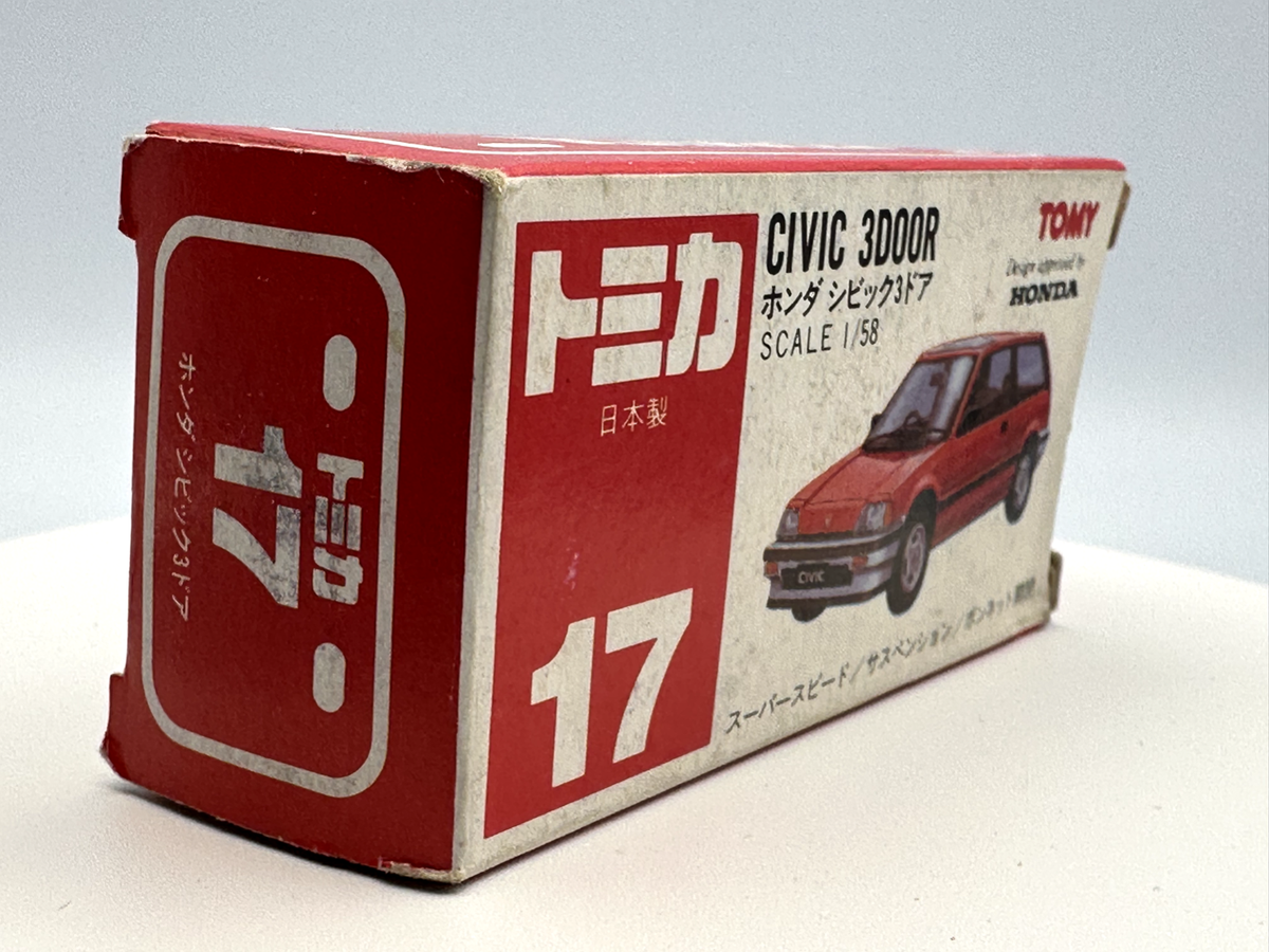 TOMICA TOMY POCKET CARS #17 HONDA CIVIC 3-DOOR HATCHBACK, CUSTOM