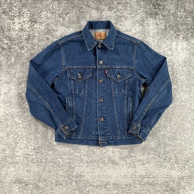 Vintage Levis Denim Jacket Mens 38 Blue Trucker 80s Made In USA