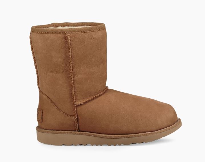 New UGG Australia t classic short wp kids boots sz 7 chestnut